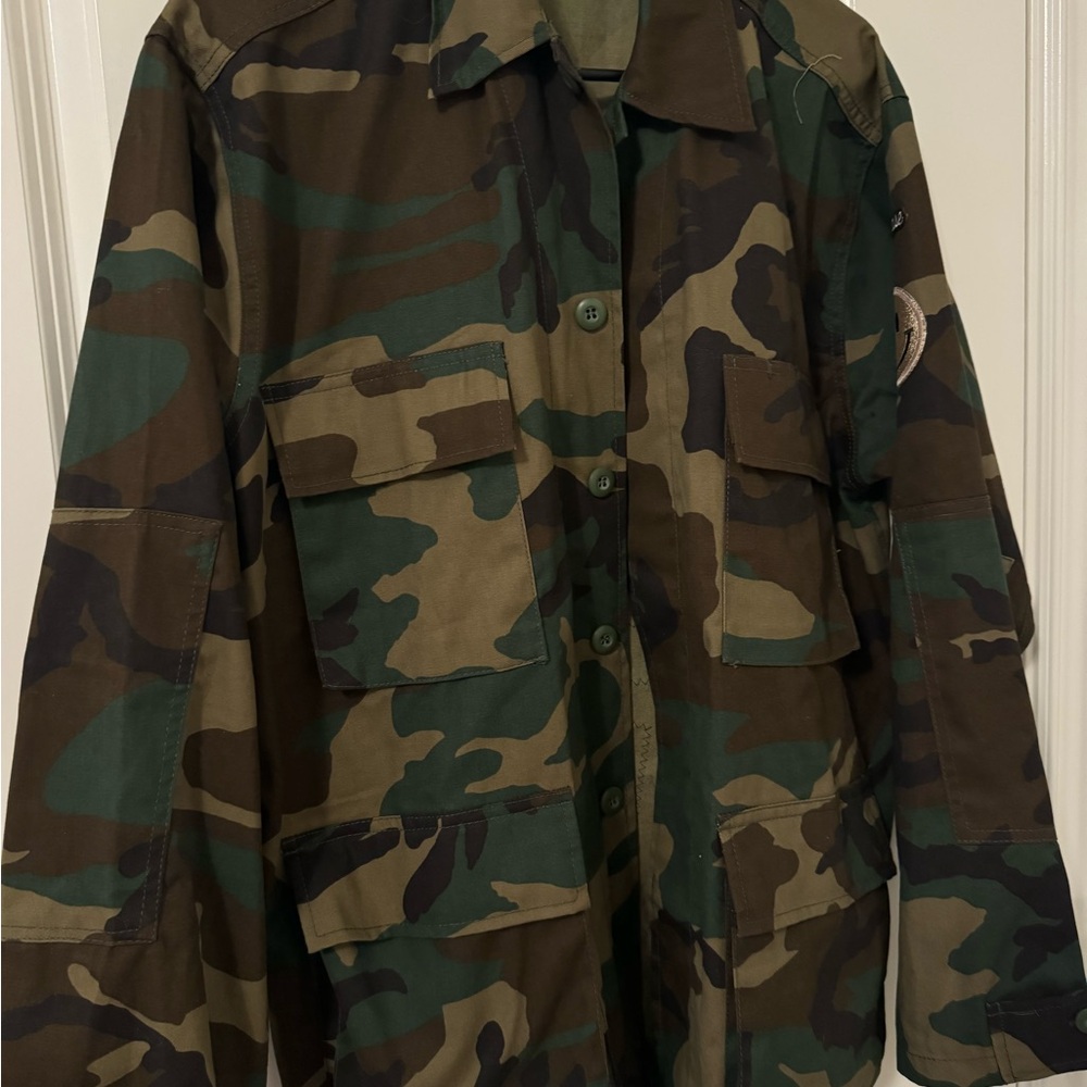 Authentic Camo Military Jacket Happy by PCH The Label Jackets & Coats